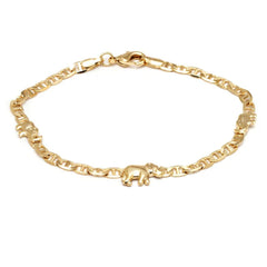 Giovani GOLD NYC 18K Gold Plated 10-Inch Elephant Charm Anklet