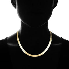 Giovani GOLD NYC 14K-Gold Filled Flat Herringbone Chain