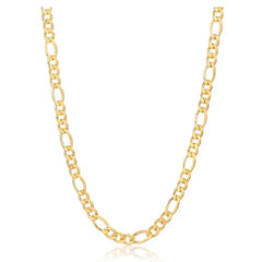 Giovani GOLD NYC 18K Gold Plated 4.5mm Figaro Chain Necklace