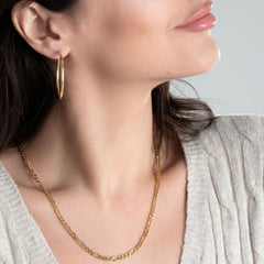 Giovani GOLD NYC 18K Gold Plated 4.5mm Figaro Chain Necklace