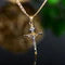 Two-Tone Cross Pendant Necklace