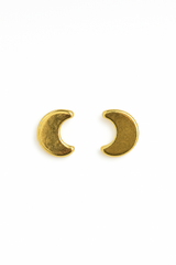 Giovani Elegant Gold Stud Earring Set – Heart, Moon & Leaf Designs