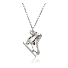 Giovani GOLD NYC .925 Sterling Silver Plated Skate Charm Necklace