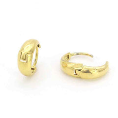 18K Gold Plated Plain Huggee Earring's