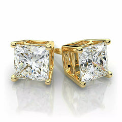 Giovani GOLD NYC Gold Sterling Silver Stud Earrings Cubic Zirconia Men Women 2PC Earrings Set