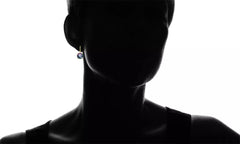 .925 Sterling Silver Round Cut Mystic CZ Gold Leverback Earrings For Women