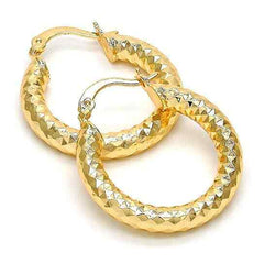 Gold-Filled Hammered Small Hoop Earring