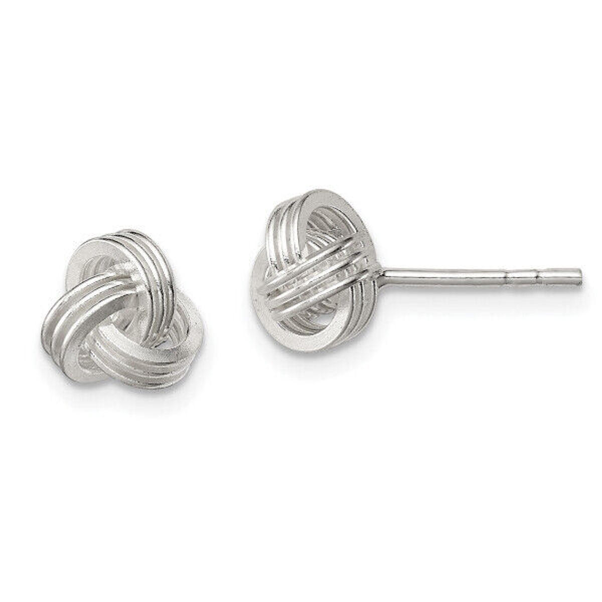 Giovani GOLD NYC Sterling Silver Plated Love Knot Stud Earrings