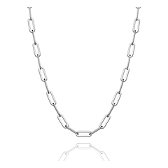 3.5mm 925 Sterling Silver Paperclip Lobster Clasp Chain Made in Italy