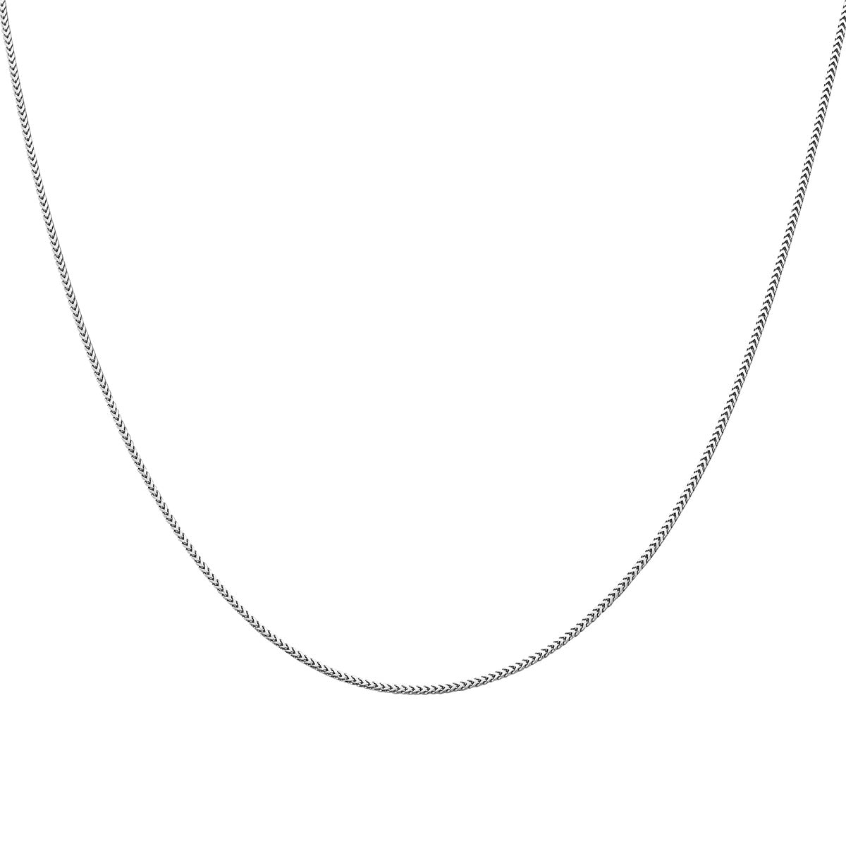 Pure .925 Sterling Silver Franco Chain 1MM Choker Stacking Necklace - 5 Lengths