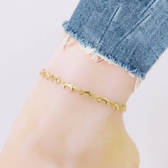 18K Gold Plated Dolphin Anklet