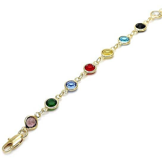 Rainbow Stone's Gold-Filled Anklet