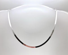 Solid Sterling Silver Herringbone Necklace - 4 Lengths