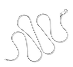 Sterling Silver 1MM Unisex Snake Chain Necklace - 5 Length