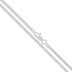 Sterling Silver 1MM Unisex Snake Chain Necklace - 5 Length